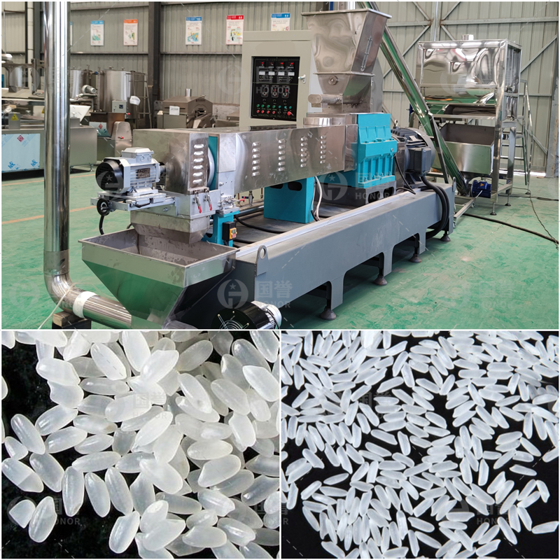 人造米设备即食营养米挤压机水冷降温 营养米紫薯米设备